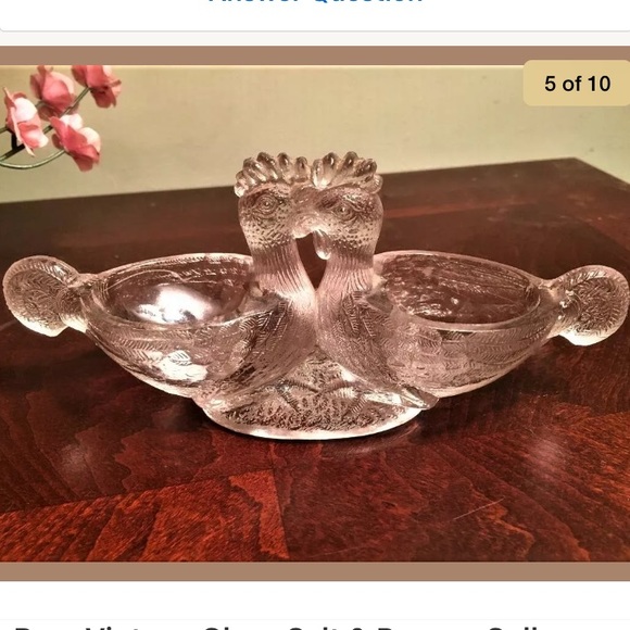 Rare Roosters Antique Schmid Verreries Salt Cellar - Picture 4 of 8